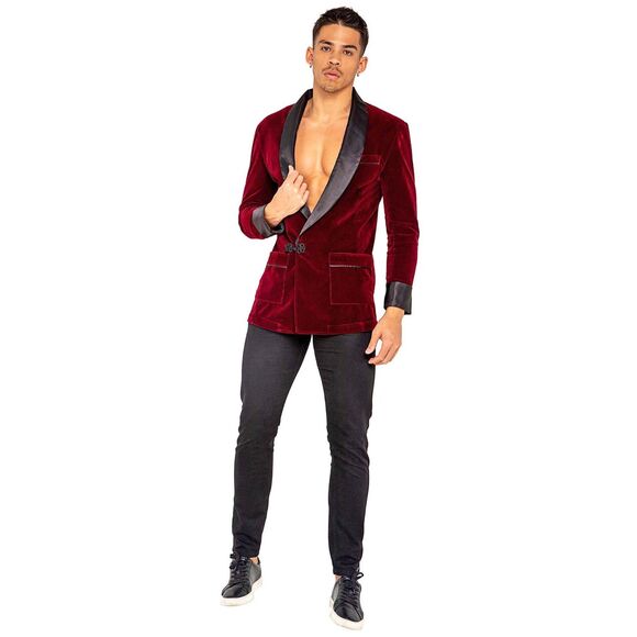 Playboy Smoke Lounge Jacket Mens Size M Halloween Roleplay Cosplay Outfit - Picture 4 of 10